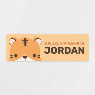 Cute Tiger with Personalised Name