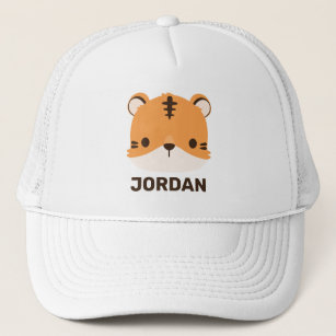 Cute Tiger with Personalised Name Trucker Hat