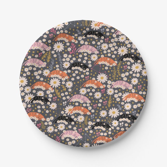 Cute Tigers Paper Plates (Front)