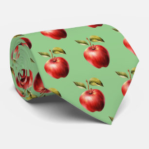 Cute tiled apple pattern fruit  tie