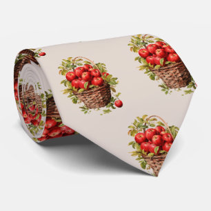 Cute tiled apple pattern fruit  tie