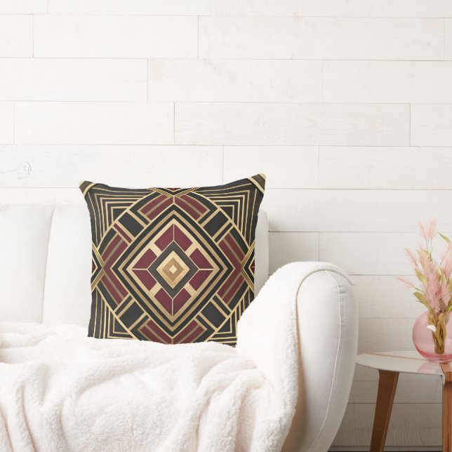 Cute tiled Art Deco pattern  Cushion (Couch)