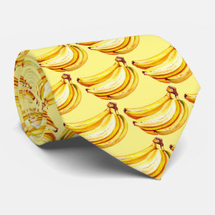 Cute tiled banana pattern fruit  tie