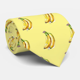 Cute tiled banana pattern fruit tie