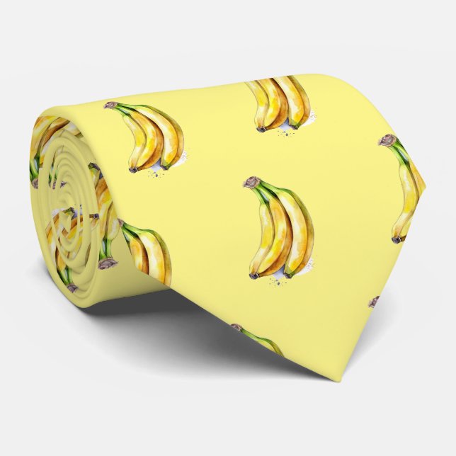 Cute tiled banana pattern fruit tie (Rolled)