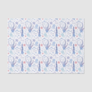 cute tiled beach party octopus tissue paper