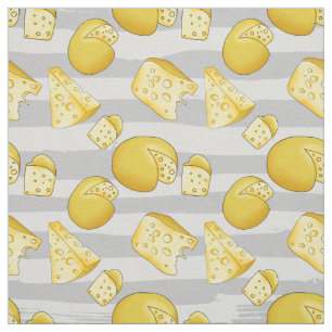 cute tiled cheese pattern fabric