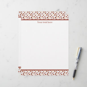Cute tiled Chocolate lovers business vendors  Custom Letterhead