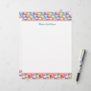 Cute tiled cookie pattern bakery  custom letterhead