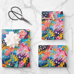 Cute tiled Japanese pattern Wrapping Paper Sheet