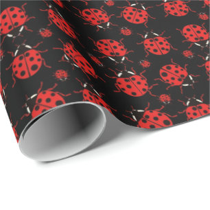 Cute tiled ladybug pattern  wrapping paper