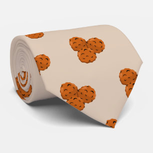 Cute tiled meatball pattern tie