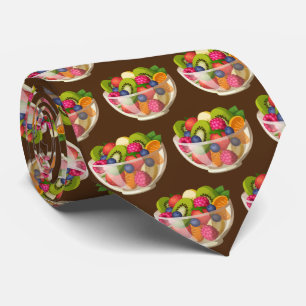 Cute tiled mixed fruit bowl tie