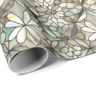 Cute tiled Mother of pearl pattern Wedding Wrapping Paper