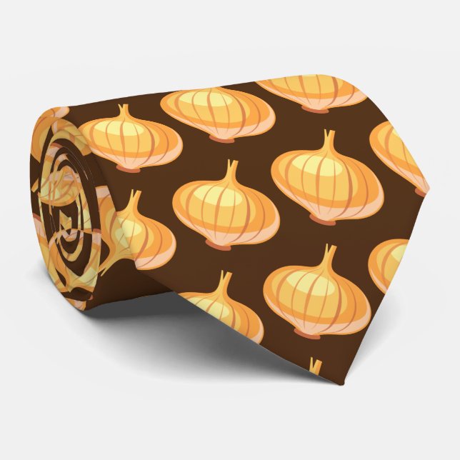 Cute tiled onion pattern tie (Rolled)