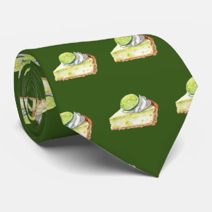 Cute tiled pattern Bakery Key lime pie Tie