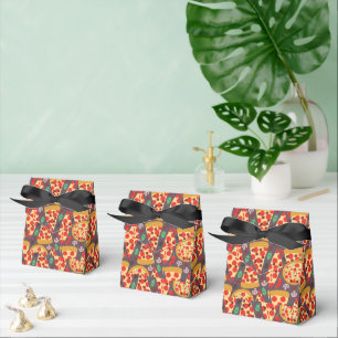 cute tiled pizza slices party favour box