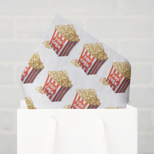 Cute tiled popcorn party tissue paper