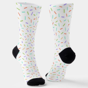 cute tiled sprinkles party time socks