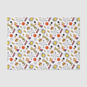 cute tiled superhero kids party  tissue paper