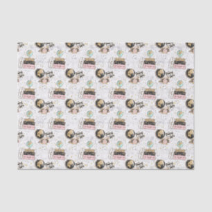 cute tiled travel lovers party pattern  tissue paper