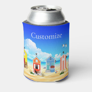 Cute Tiny Beach Shacks Thunder_Cove Can Cooler