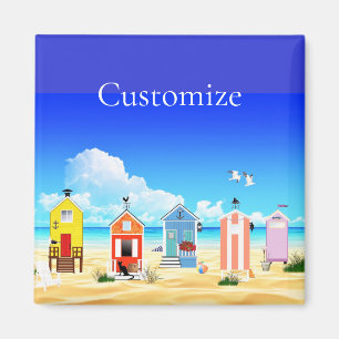 Cute Tiny Beach Shacks Thunder_Cove Magnet