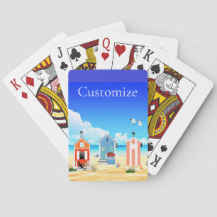 Cute Tiny Beach Shacks Thunder_Cove Playing Cards