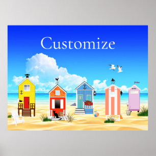 Cute Tiny Beach Shacks Thunder_Cove Poster