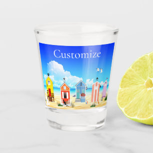 Cute Tiny Beach Shacks Thunder_Cove Shot Glass
