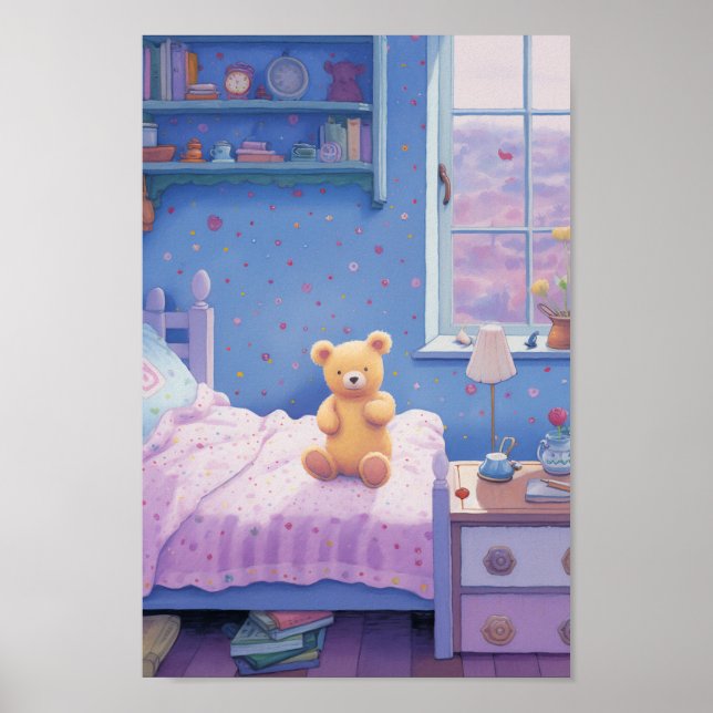 Cute Tiny Bear Poster (Front)