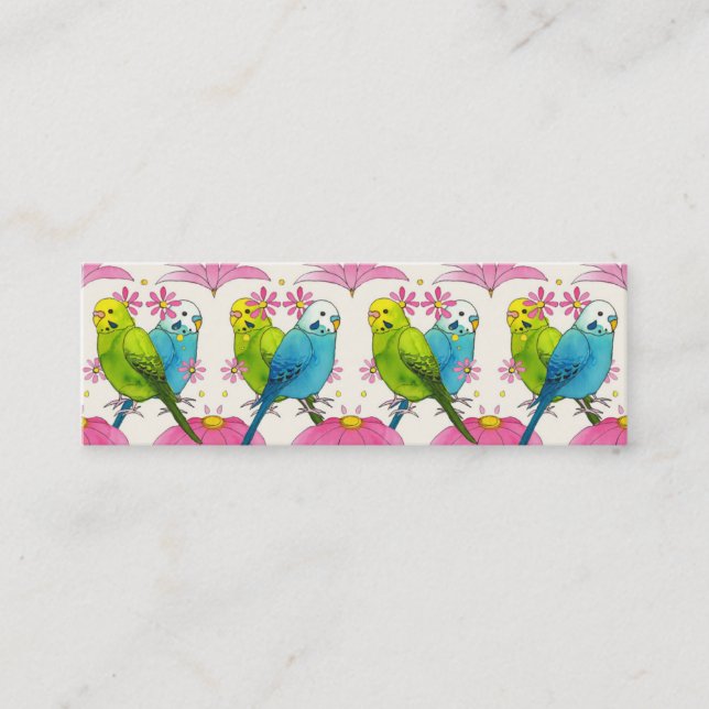 Cute tiny bussiness card Bird Illustration (Front)