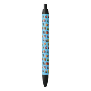 Cute Tiny Hot Air Balloons Pattern Black Ink Pen