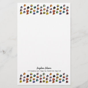 Cute Tiny Hot Air Balloons Pattern  Stationery