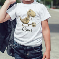Cute Tiny Trex Playing Football