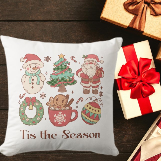 Cute Tis the Season Christmas Cushion (Creator Uploaded)