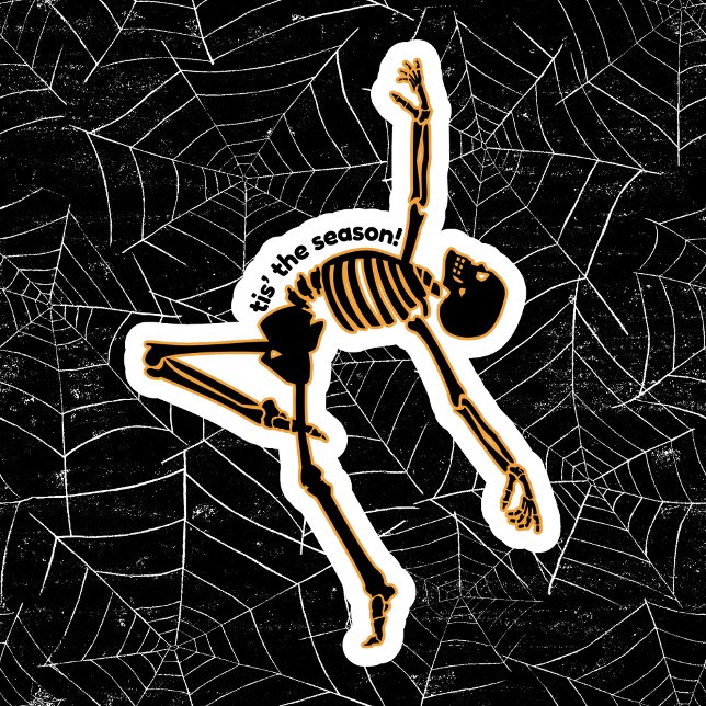 Cute Tis' The Season Halloween Dancing Skeleton (Creator Uploaded)