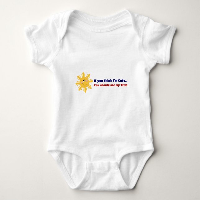 Cute Tito Baby Bodysuit (Front)