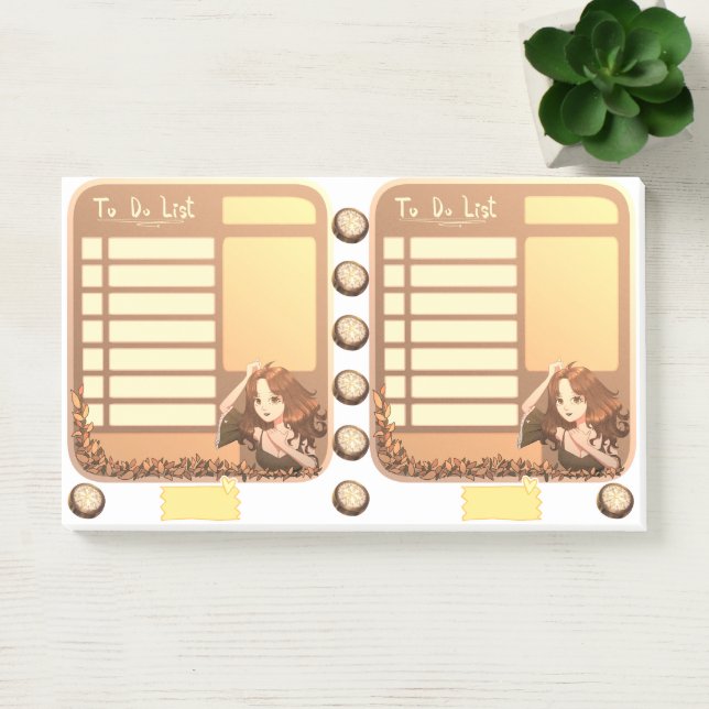 Cute To Do List Anime Notepad  (Office)