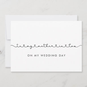 Cute To my mother-in-law on my wedding day card