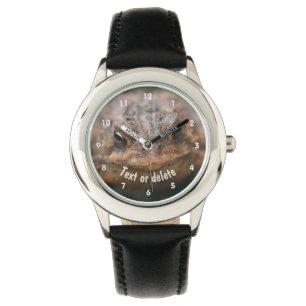 Cute Toad Frog Face Personalised Watch