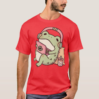 Cute Toad g With Laptop and Boba Tea T-Shirt