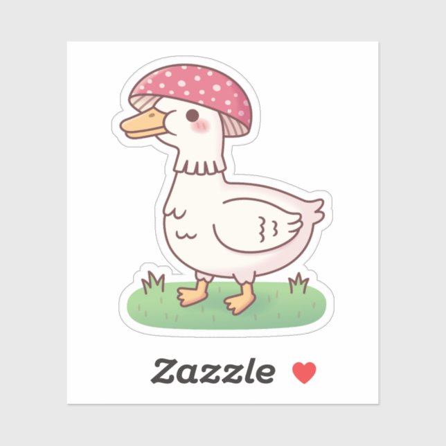 Cute Toadstool Mushroom Duck (Sheet)