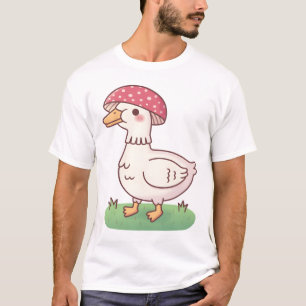 Cute Toadstool Mushroom Duck T-Shirt
