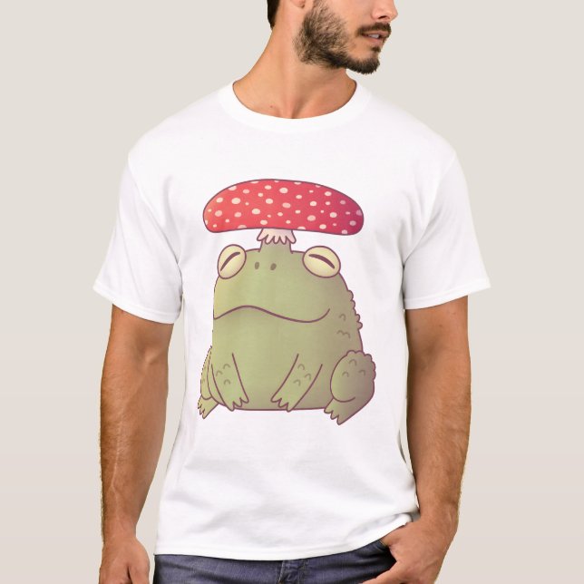 Cute Toadstool Toad Doodle T-Shirt (Front)