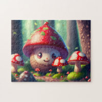Cute toadstools in the forest - good luck  