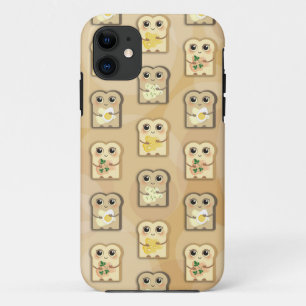 Cute Toast Pattern iPhone 5 Barely There case