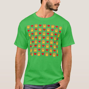 Cute Toast Pattern T-Shirt