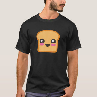 Cute Toast Slice Anime Toast Bread T-Shirt