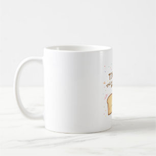 Cute Toast To The New Year Bread Pun Coffee Mug